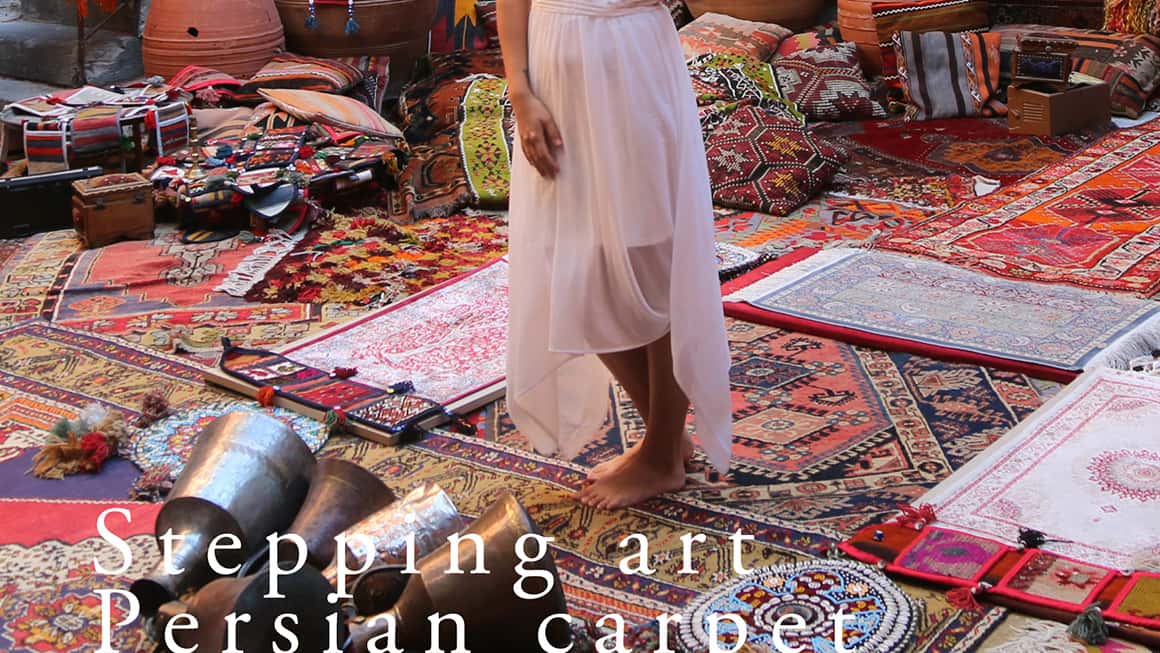 Stepping art Persian carpet